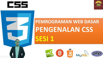 Pemrogramman Web Dasar - PENGENALAN CSS DASAR Sesi 1