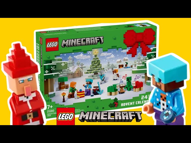 BRAND NEW LEGO MINECRAFT ADVENT CALENDAR OFFICIALLY REVEALED! First Look!