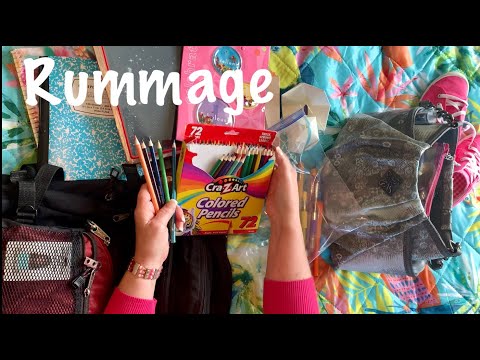 ASMR Request/Rummage (No talking) Backpack/Purse rummage