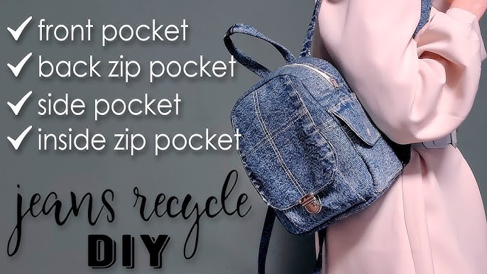 Clio Backpack Tutorial, DIY Backpack From Old Jeans