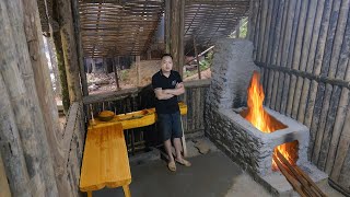 Stone Stove – Wooden Sink: The Guy Build his own Rustic Kitchen corner