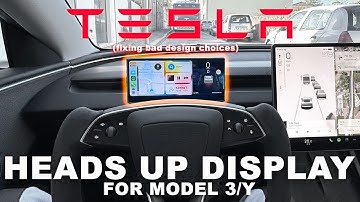 Tesla Model 3 (2024) HUD and Apple CarPlay | Hansshow F9 Display | Android Head Unit