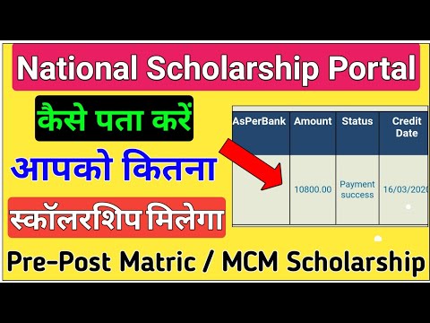 NSP 2021-22 में कितना पैसा मिलेगा ! How Much Scholarship you will Get from National Scholarship