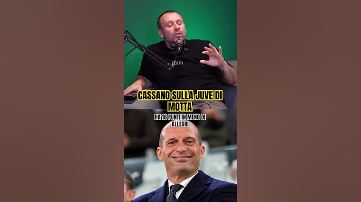 CASSANO sulla JUVE di THIAGO MOTTA #calcio #seriea #cassano #juventus #thiagomotta #allegri