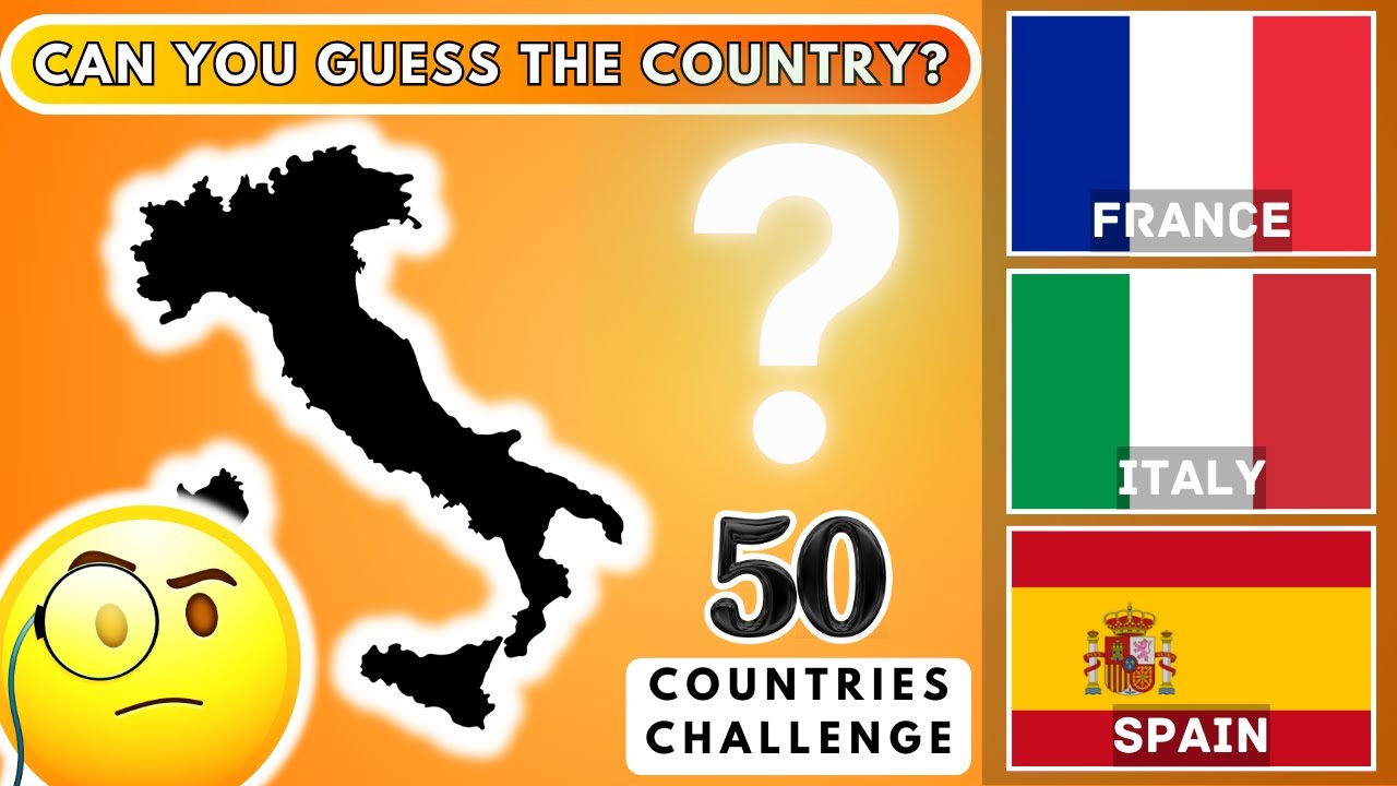 Geography Quiz: Guess the Country from Its Silhouette! π