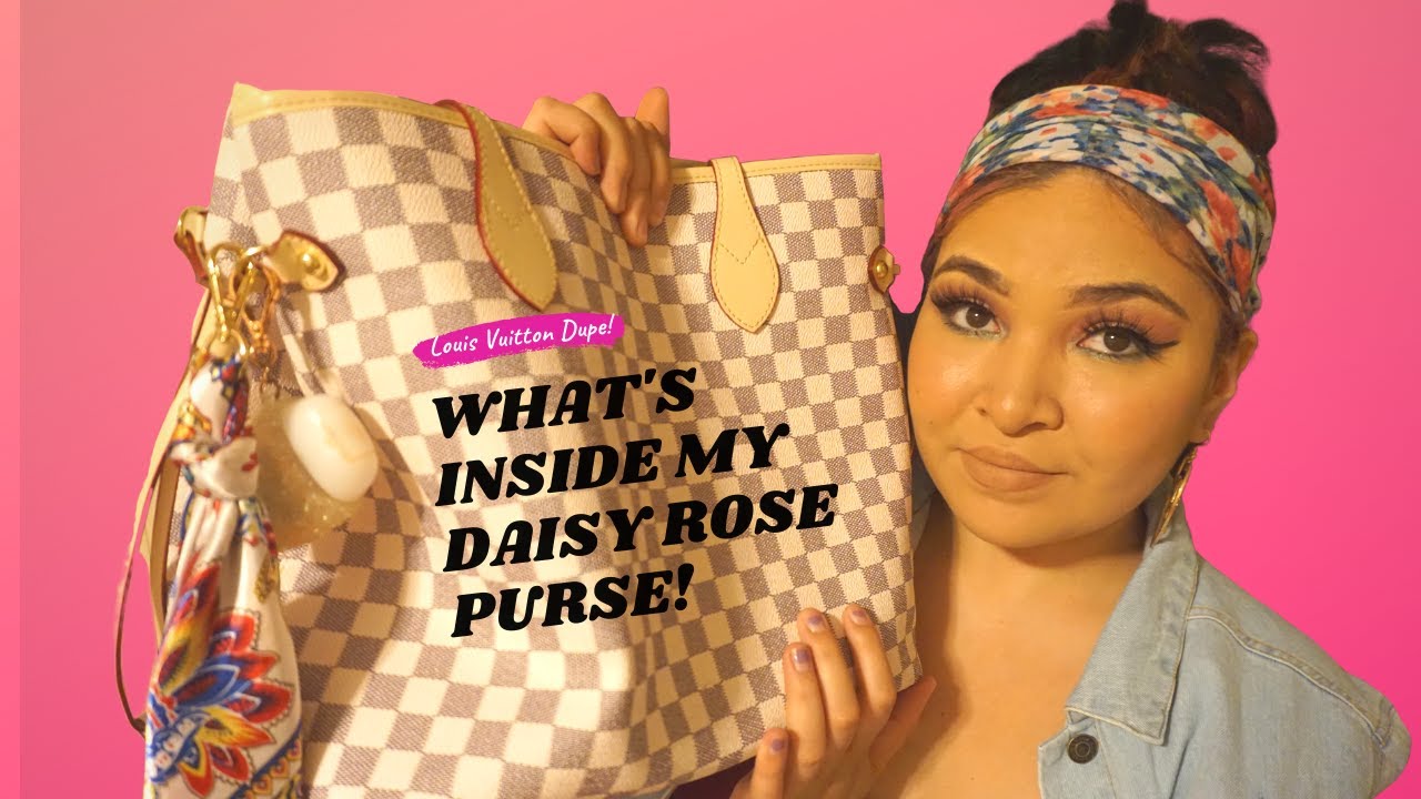 Louis Vuitton Dupe | What&#39;s inside my Daisy Rose purse 2020 - YouTube