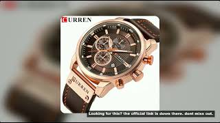 CURREN Luxury Brand Men Military Sport Watches Men's Quartz Clock Leather Strap Waterproof Date Wris