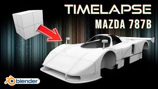 Mazda 787B Modeling || Timelapse (Blender/Substance Painter) || Part 3
