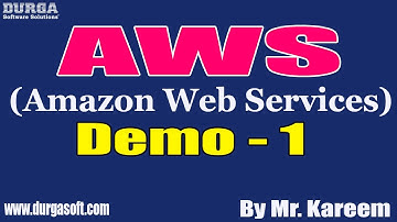 AWS tutorials || Demo - 1 || by Mr. Kareem On 06-09-2021 @9PM IST