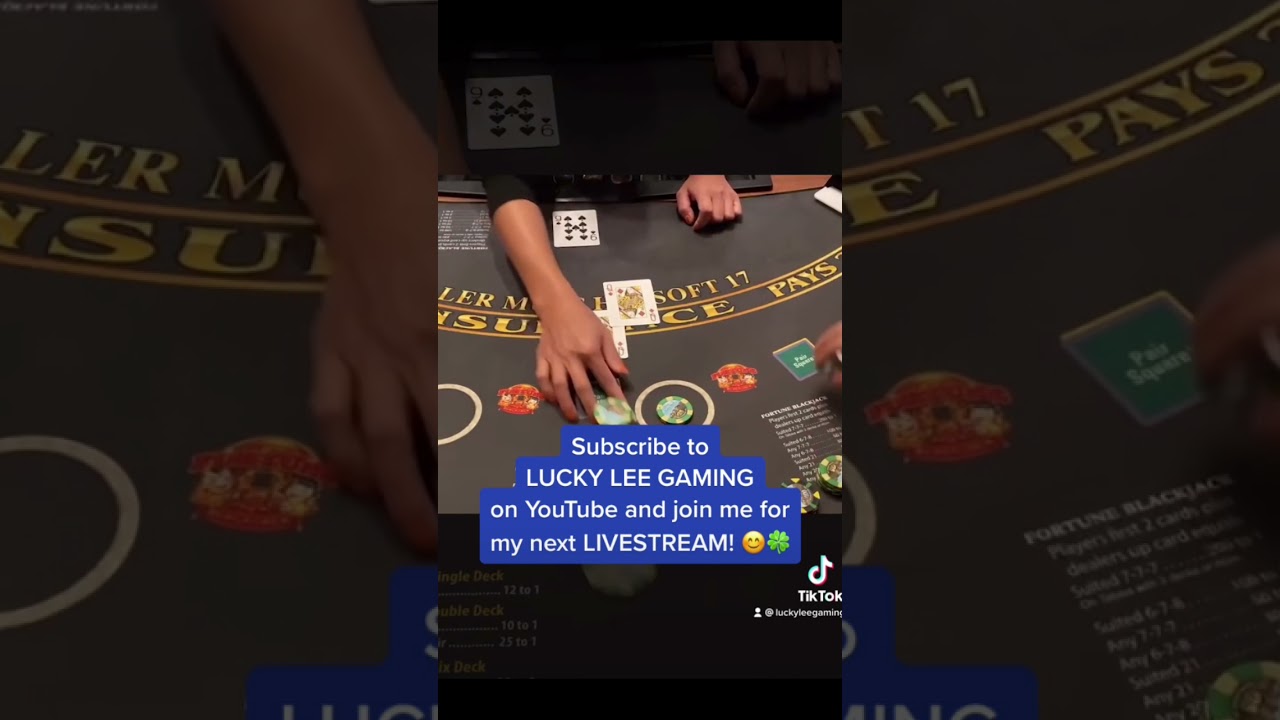 BOOM SHAKALAKA! 😎🍀 #blackjack #luckyleegaming #casino #gambling #sidebets #lasvegas #shorts