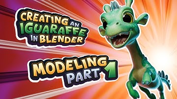 Blender 3D Modeling Time Lapse of an Iguaraffe Part 1