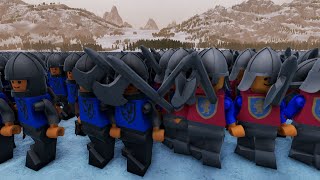 100,000 Black Falcon Archers Versus 100,000 Lion Crusader Halberds || UEBS 2