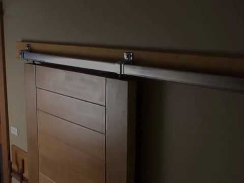 Sliding Barn Door Hardware - Box Rail - YouTube