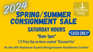 Christian Help Children's Spring Consignment Sale | Morgantown, WV Armory | Community Sale Promotion