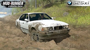 Spintires: MudRunner - BMW E34 525IX Stuck in the Mud