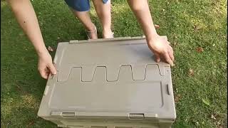 Manufacturer produces side-opening folding storage box