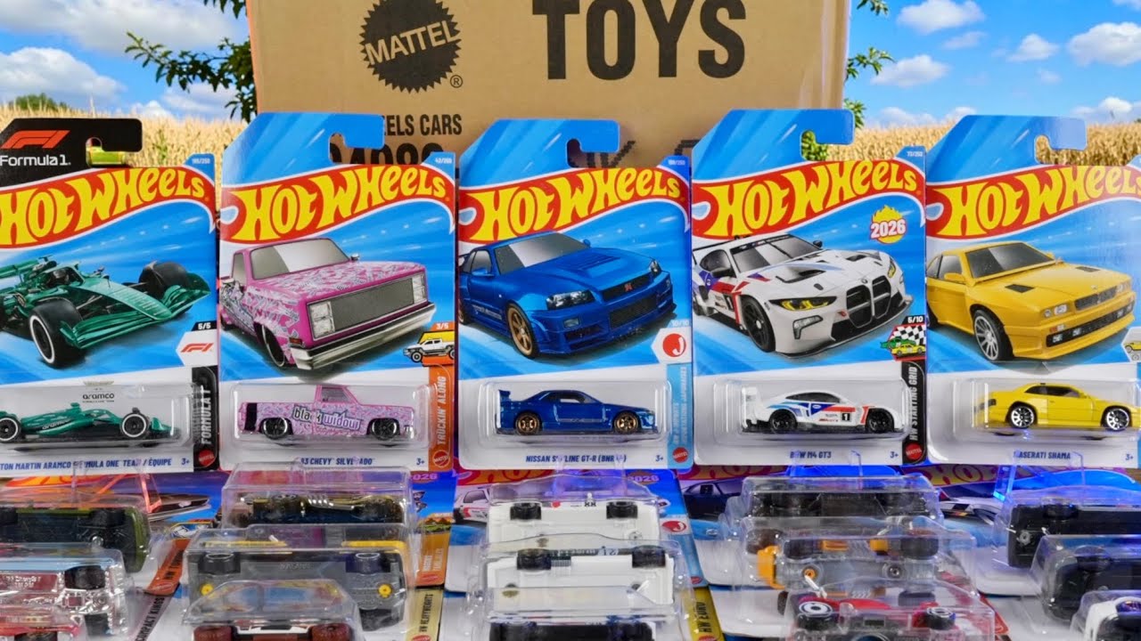 Unboxing 2026 Hot Wheels K Case | 3 New Models, R34 GTR,'83