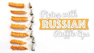 Piping with Russian Ruffle Tips