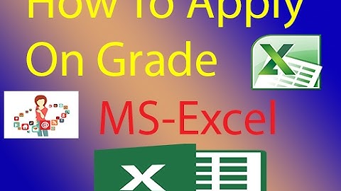 MS Excel, the "IF" Function, & Letter Grades Urdu/Hindi