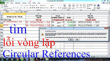 tìm chỗ LỖI VÒNG LẶP CIRCULAR REFERENCES để khắc phục | XD&CS