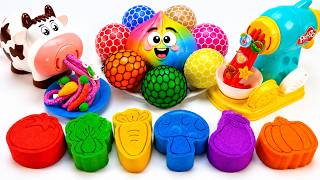Satisfying Making Kinetic Sand Rainbow Fruits With Stress Ball & Cutting ASMR 🌈Kinetic Sand ASMR screenshot 4