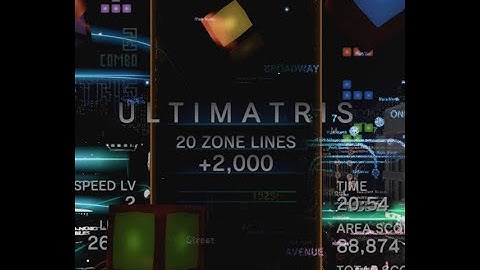 my first ultimatris on Tetris Effect