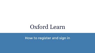 1. How to register and sign in to Oxford learn screenshot 5