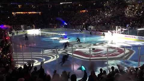 The Colorado Avs introduction against the San Jose Sharks
