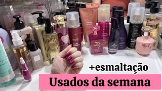 Perfumes, moisturizers, and body splashes used this week 💖