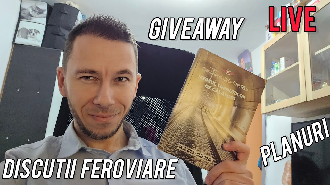 LIVE Giveaway Carte Mersul Trenurilor, Planuri si discutii feroviare | WK03 2026