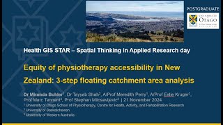 Dr Miranda Buhler presenting Health care accessibility in New Zeeland