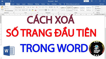 Cách xoá số trang đầu tiên trong word 2010, 2013, 2016, 2019
