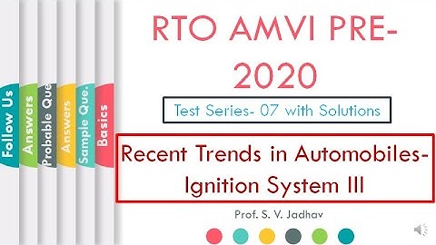 RTO AMVI 2020 | Test Series 09 | Ignition System- III | Mission AMVI 2020 | LLAGT #LLAGT