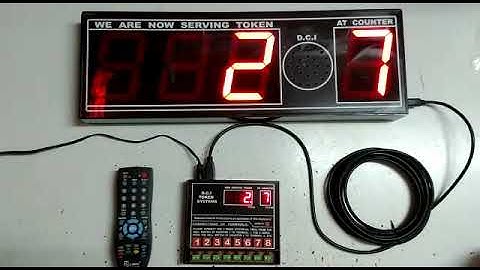 Token + Counter Display with Malayalam announcement