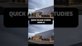 Quick facade studies using AI retexturing tools #ai #archviz #3drender #architecture
