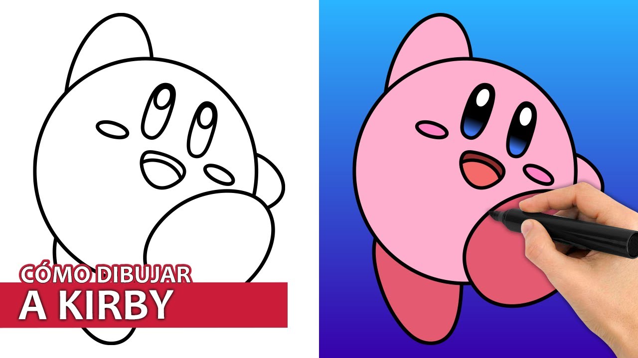 Cómo Dibujar A Kirby | Fácil Tutorial De Dibujo Paso A Paso - YouTube