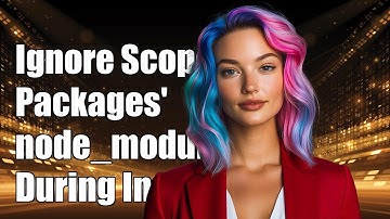 How to Ignore Scoped Packages