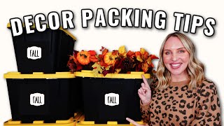 HOLIDAY DECOR PACKING TIPS