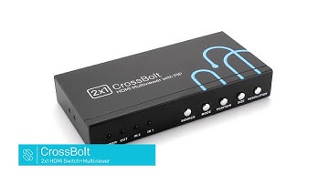 Crossbolt - 2x1 HDMI Switch with Multi-viewer and PIP