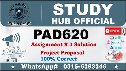 PAD620 Assignment 3 solution SP2024 project proposal