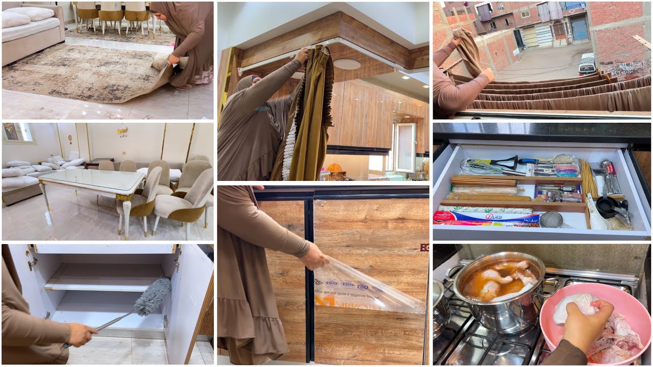 روتين🏡يا هلا بالأجواء الخريفيه🍂يوم كامل من النشاط🍁🍂وجيت أكحلها عميتها وعملت كارثه فمطبخي الجديد☠️😱