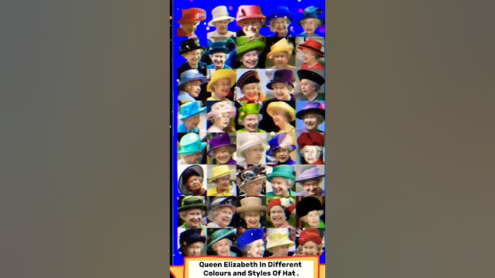 Queen Elizabeth In Different And Style And Colour Hat. #short