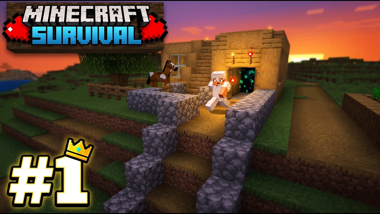 MY FIRAT DAY IN MINECRAFT 😍 (Loved it)