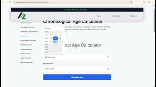 Chronological Age Calculator