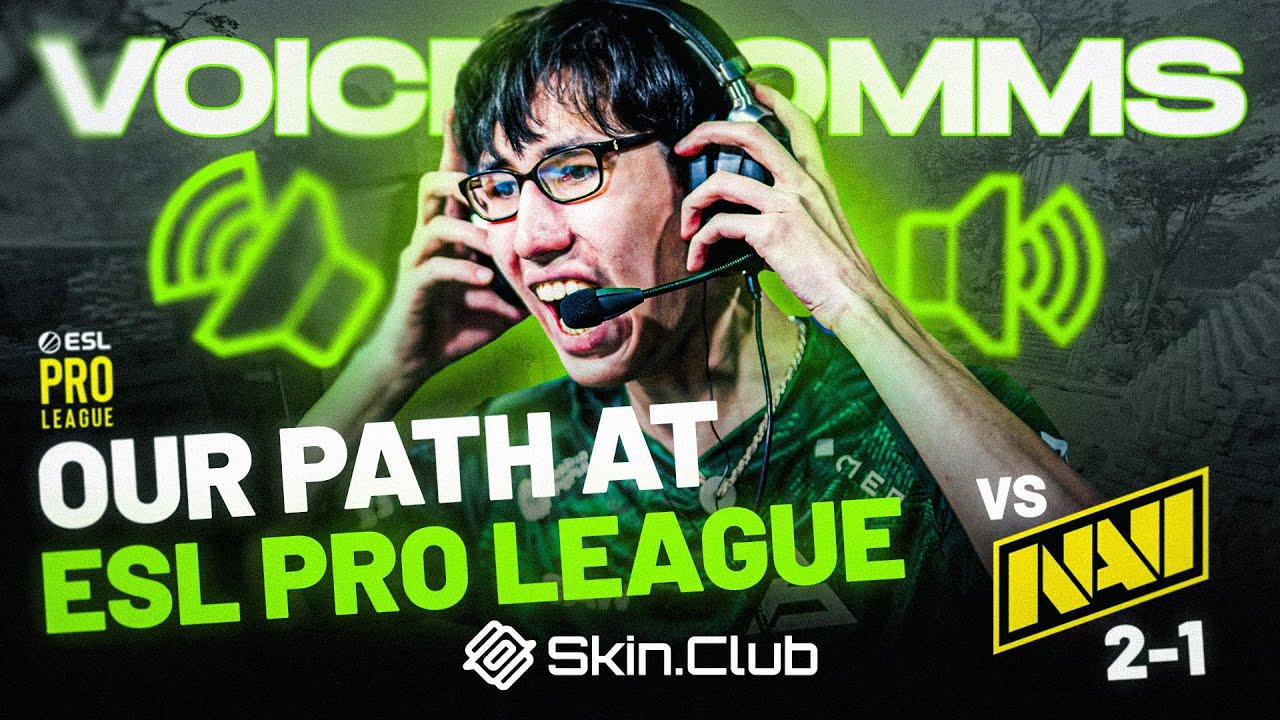 OUR VICTORY VS NAVI AT ESL PRO LEAGUE | VOICE COMMS BY SKIN.CLUB