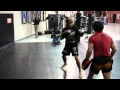 Urijah faber working with master thong