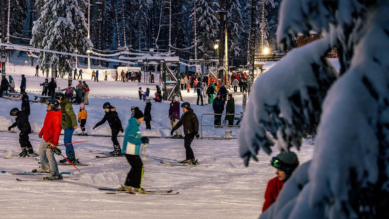 Лыжный курорт Риекстукалнс в Латвии | Riekstukalns ski resort in Latvia 