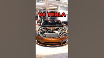 LS Swapped Tesla Model S! #V8 #EV