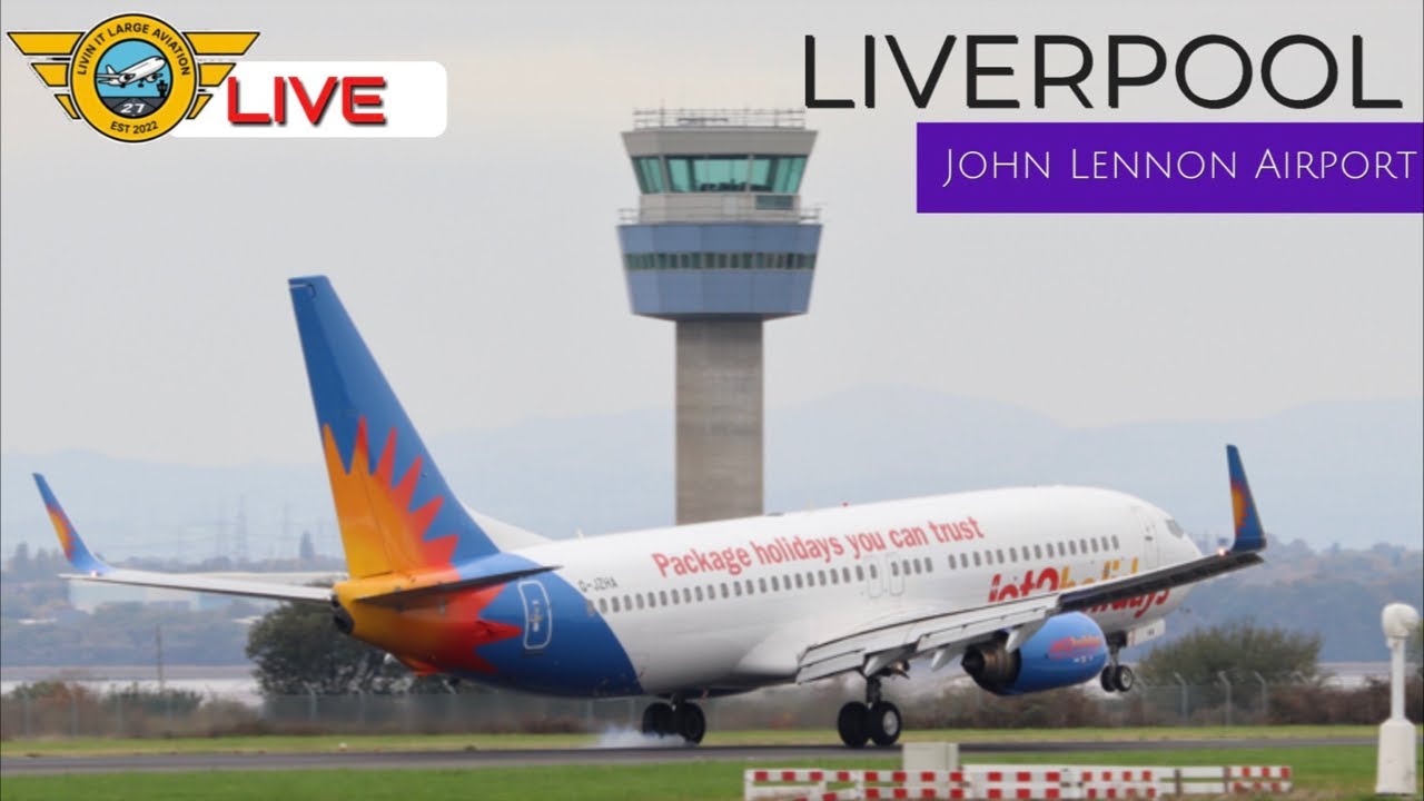 LIVE🔴 Liverpool Airport (LPL) Plane Spotting **Airbus Beluga XL Fly ...