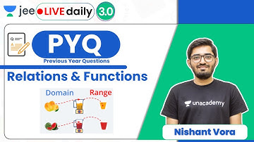 JEE: Relations & Functions PYQs | Unacademy JEE | IIT JEE Maths | Nishant Vora